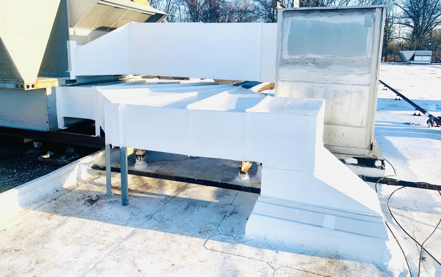 Duct Insulation SprayTec Commercial Roofing & Insulation Contractor